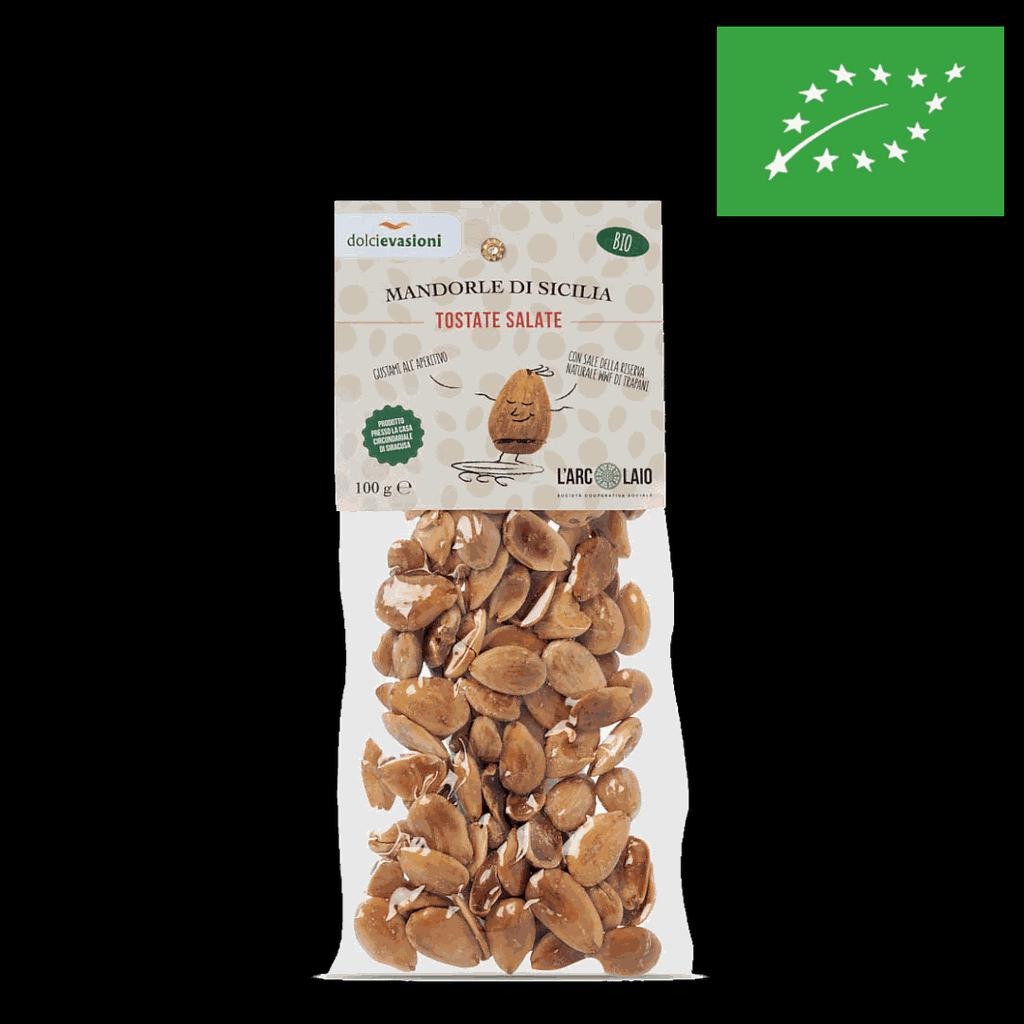Geröstete, gesalzene Sizilianische Mandeln - 100 g (100g - 3.48 €)